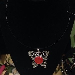 Silver butterfly 🦋 necklace